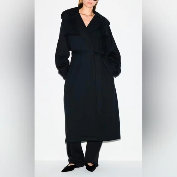 NWT SKIMS Boyfriend Fleece Oversized Trench Coat - Picture 4 of 9